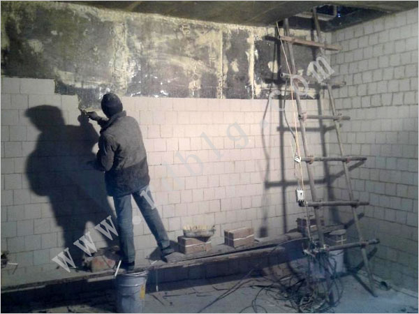 耐酸瓷磚墻面施工